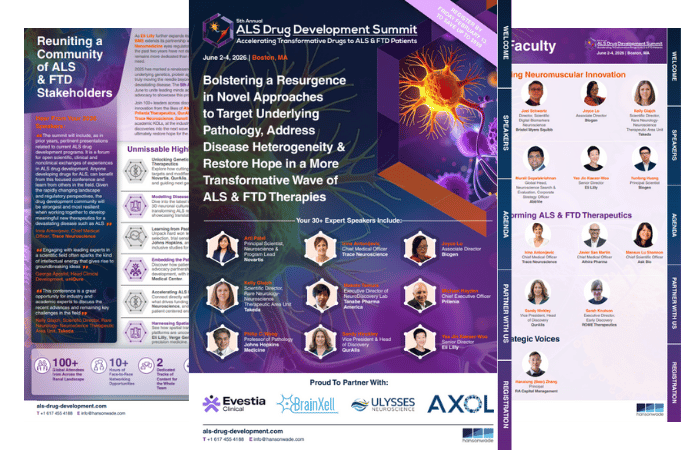5th ALS Drug Development Summit Brochure Image